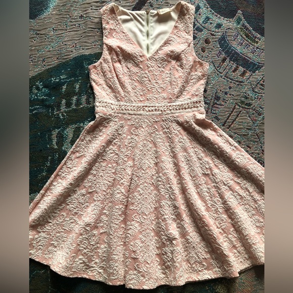 Altar'd State Floral Stretch Knit Fit & Flare Skater Dress - Picture 5 of 11